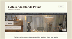 Desktop Screenshot of blondepatine.com