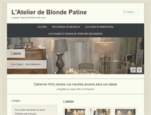 Tablet Screenshot of blondepatine.com